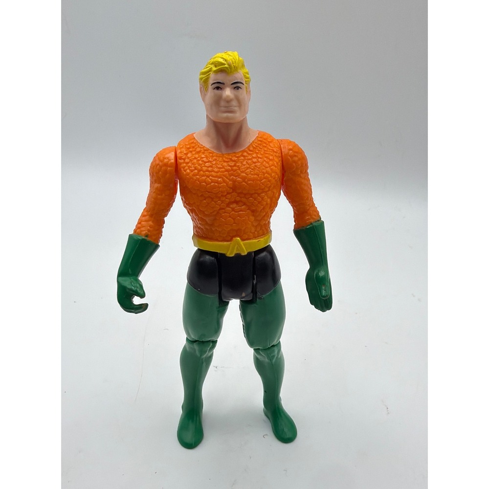 Vintage 1984 DC Super Powers Aquaman Action Figure with Trident Kenner Toy